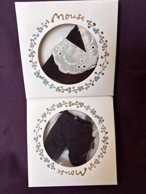 Maileg bundle 2 castle staff Outfit Clothes Mouse waiter+maid NIB brother/sister